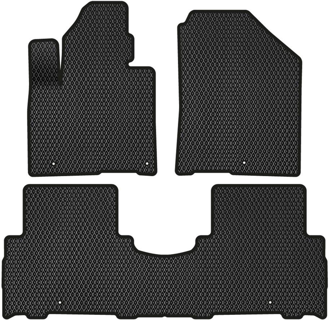 Акция на EVA килимки EVAtech в салон авто для Kia Sorento Prime (UM) 5 seats 2014-2020 3 покоління SUV EU 3 шт Black от Rozetka