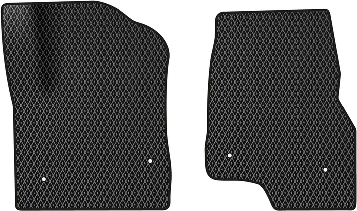 Акція на EVA килимки EVAtech в салон авто передні для Lincoln Navigator (U554) (without console) 2018+ 1 покоління SUV USA 2 шт Black від Rozetka