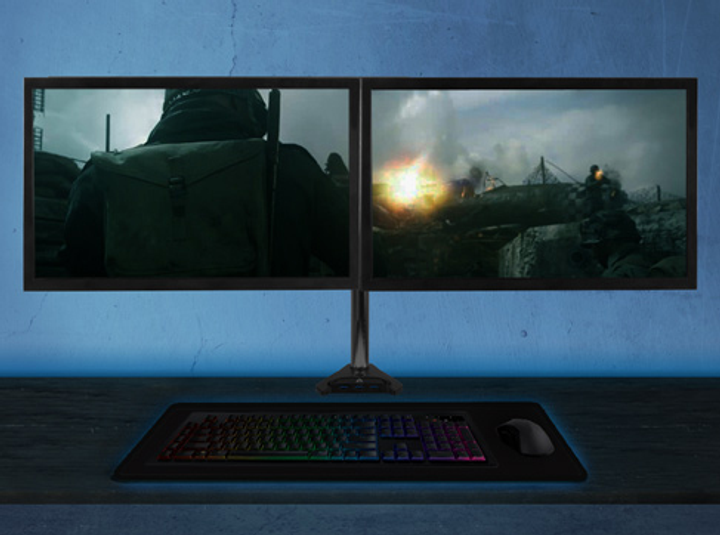 Uchwyt biurkowy do dwóch monitorów Arctic Z2 Pro Black (AEMNT00050A) - obraz 8