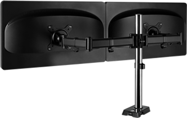 Uchwyt biurkowy do dwóch monitorów Arctic Z2 Black (AEMNT00053A) - obraz 2