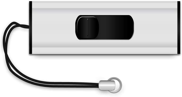 Флеш пам'ять USB MediaRange 64GB USB 3.0 Black/Silver (4260283113439) - зображення 2