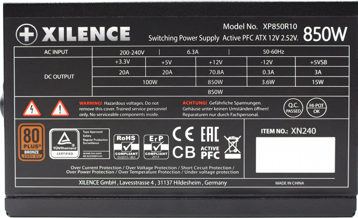 Zasilacz Xilence Gaming Series 850 W (4044953502712) - obraz 8