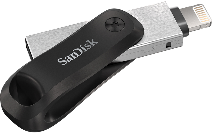 Pamięć flash USB SanDisk iXpand Go 64GB USB 3.0 + Lightning Black/Silver (SDIX60N-064G-GN6NN) - obraz 2