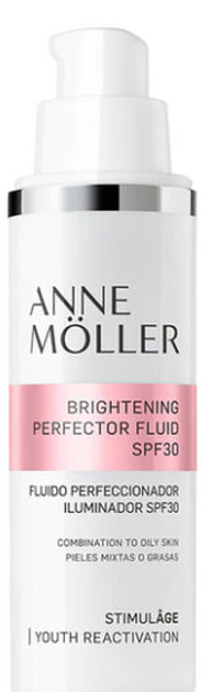 Krem z filtrem do twarzy na dzień Anne Moller Brightening Perfector Fluid SPF 30 50 ml (8058045430322) - obraz 1