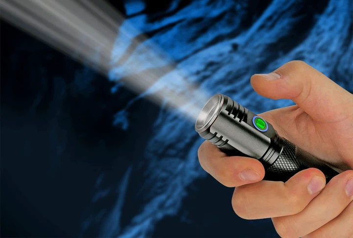 Ліхтарик ручний everActive FL-2000R "Buddy", LED 20W, 18650/2200mAh, 2000Lm, USB-C, IPX6, магніт, 5 режимів, Gift Box - зображення 12