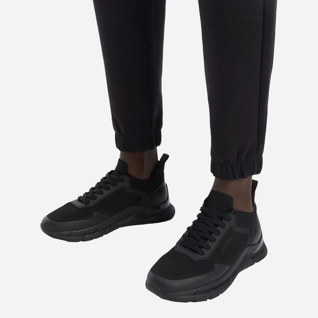 Sneakersy męskie z siatki na grubej podeszwie do kostki CALVIN KLEIN CKHM0HM012660GJ 41 Czarne (8720108621816) - obraz 2