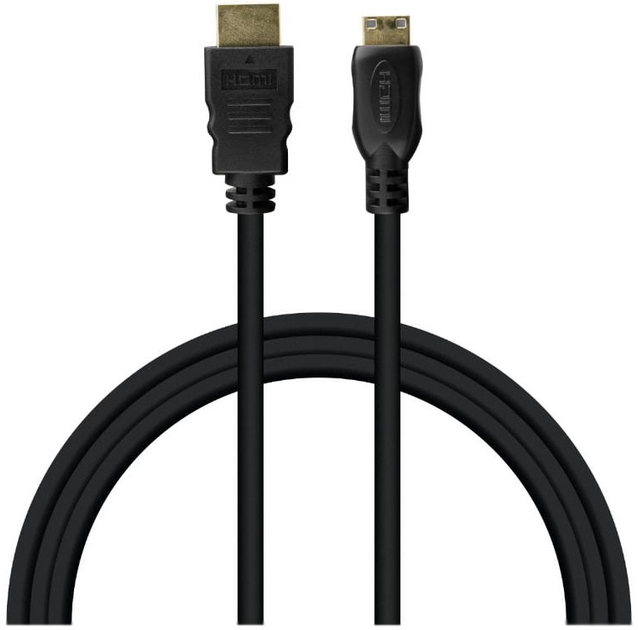 Kabel DPM HDMI to mini HDMI wtyk prosty 1.5 m czarny (BMHDMIM1) (5900672656565) - obraz 2