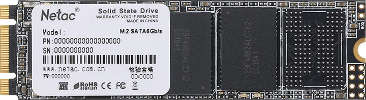 SSD накопичувач Netac 256GB M.2 2280 SATA (NT01N535N-256-N8X) - зображення 1
