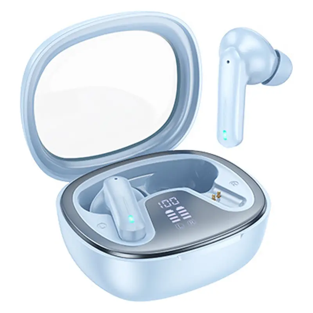Бездротові Bluetooth навушники HOCO EQ6 Shadow true wireless BT headset Blue - изображение 2
