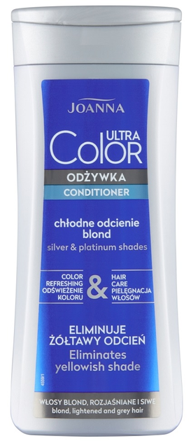 Тонуючий кондиціонер Joanna Ultra Color для волосся блонд з платиновим відтінком 200 г (5901018004651) - зображення 1