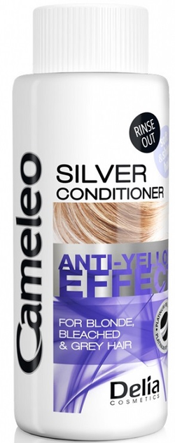 Кондиціонер Delia Cosmetics Cameleo Anti-Yellow Effect Silver Conditioner Mini для волосся блонд проти жовтизни 50 мл (5901350466964) - зображення 1