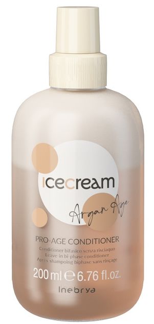 Кондиціонер Inebrya Ice Cream Argan Age з аргановою олією двофазний 200 мл (8008277263311) - зображення 1
