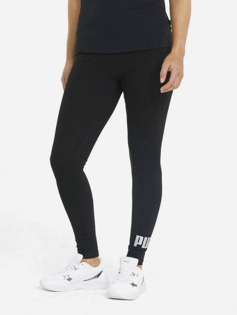 Legginsy sportowe damskie Puma Ess+ Metallic Leggings 848307-51 XS Czarne (4064535375831) - obraz 1