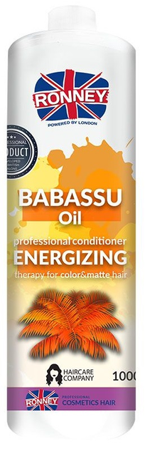 Odżywka Ronney Babassu Oil Professional Conditioner Energizing do włosów farbowanych energetyzująca 1000 ml (5060589154995) - obraz 1