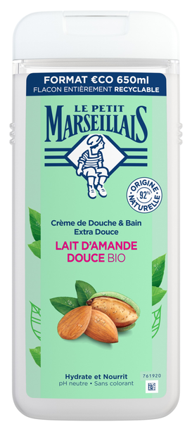 Żel pod prysznic Le Petit Marseillais Almond Milk 650 ml (3574661653594) - obraz 1