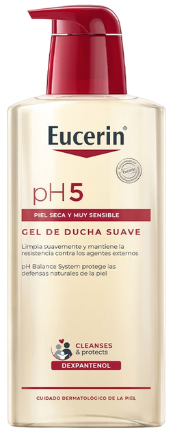 Żel pod prysznic Eucerin PH5 Gentle hipoalergiczny 400 ml (4005800260018) - obraz 1