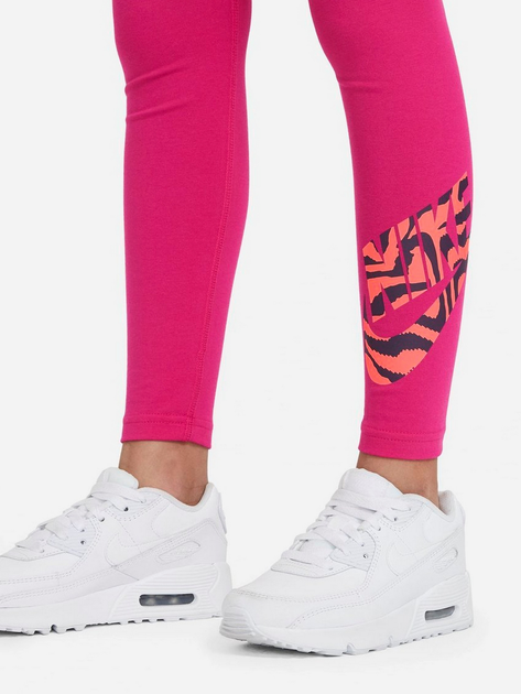 Legginsy młodzieżowe dziewczęce Nike G Nsw Favorites Gx Lggng Fill DC9761-615 146-156 cm (L) Różowe (194501716888) - obraz 3