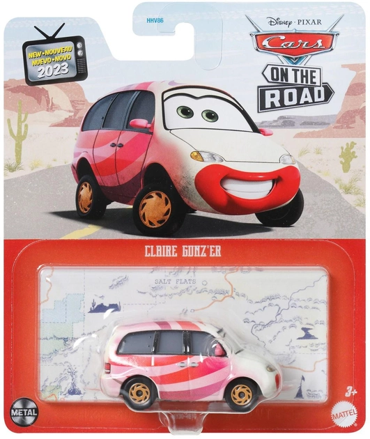 Samochód Mattel Disney Pixar Cars On The Road Claire Gunz’er (0194735110414) - obraz 1