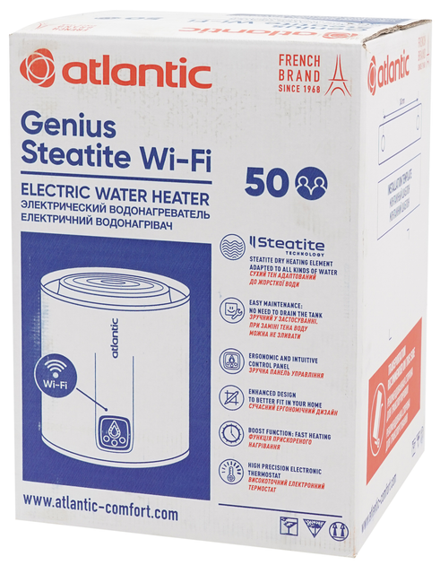 Бойлер ATLANTIC Steatite Genius WI-FI VM 050 D400S-3E-CW - зображення 18