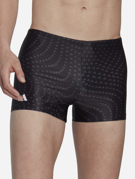 Kąpielówki męskie bokserki adidas Aop Boxer HT2093 9 Czarne (4066745123165) - obraz 1