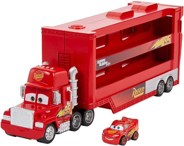 Набір автомобілів Mattel Disney Pixar Cars Mack Mini Racers Hauler (0887961878967) - зображення 2