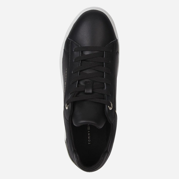 Sneakersy damskie skórzane Tommy Hilfiger THIFW0FW07030BDS 40 Czarne (8720643144139) - obraz 2