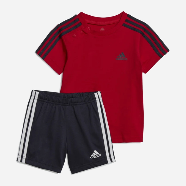 Дитячий літній комплект (футболка + шорти) для хлопчика Adidas I 3S Sport Set IC7781 74 см Різнокольоровий (4066745149394) - зображення 1