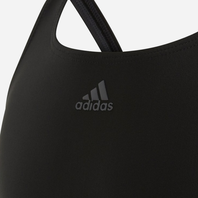 Strój kąpielowy jednoczęściowy dziecięcy dla dziewczynki adidas Fit Suit 3S Y DQ3319 128 cm Czarny (4060515092217) - obraz 4