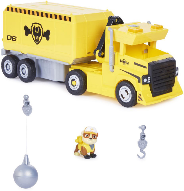 Samochód ciężarowy Spin Master Paw Patrol Big Truck Pups Rubble X-Treme Truck z figurką (0778988424063) - obraz 3
