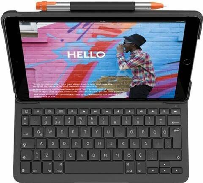 Чохол-клавіатура Logitech Slim Folio 10th gen Nordic (920-011428) - зображення 5