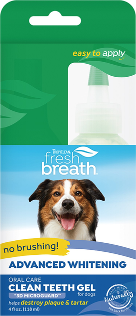 Żel TropiClean Advanced Whitening Clean do higieny jamy ustnej dla psów 118 ml (645095001961) - obraz 1