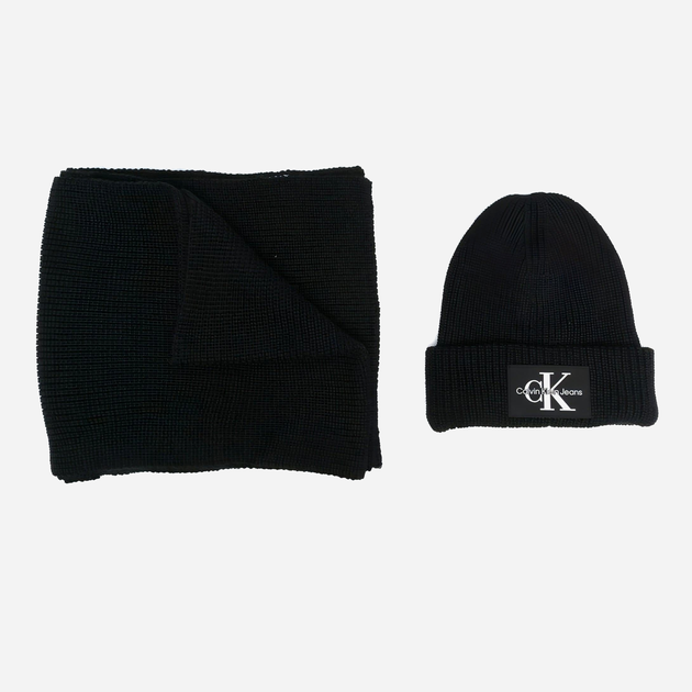 Комплект (шапка + шарф) чоловічий Calvin Klein CKRK50K509910BDS Чорний (8719856614805) - зображення 1