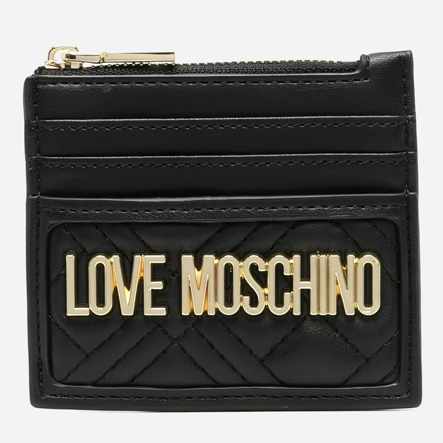 Etui na karty damskie Love Moschino LMJC5685PP0FLA0-000 Czarne (8058051926192) - obraz 1