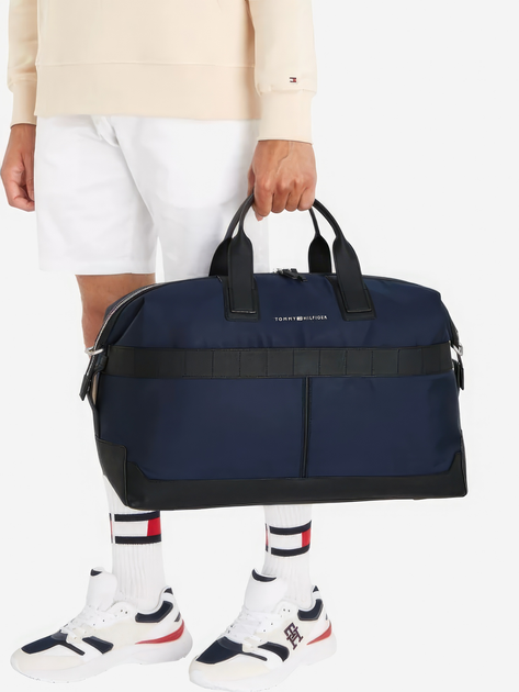 Torba sportowa męska Tommy Hilfiger THIAM0AM10941DW6 Niebieska (8720643579832) - obraz 2