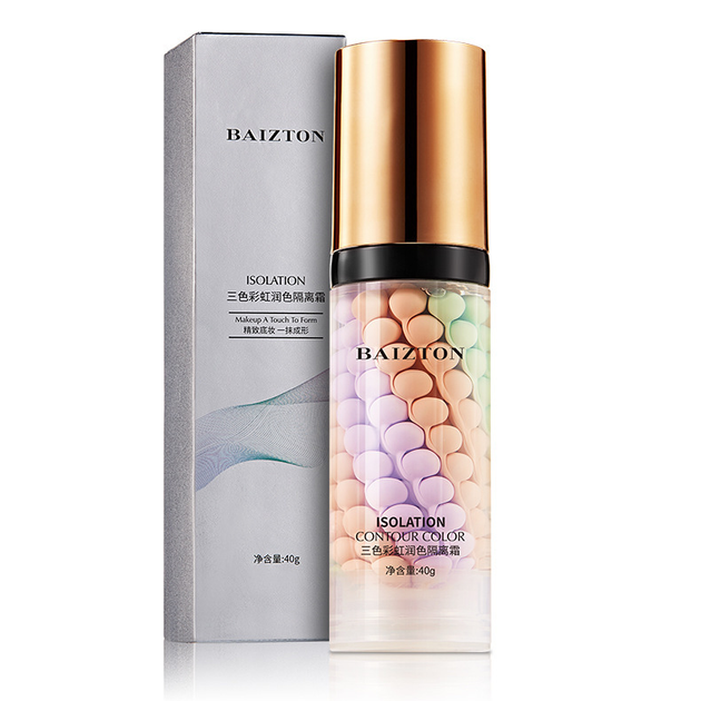Набір кушон Zozu Avocado Beauty Cushion Cream з авокадо 20 мл + База під макіяж триколірна Baizton Isolation Contour Color 40 мл - зображення 4