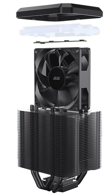 Кулер для процесора 2E GAMING AIR COOL (ACM90D4) RGB 1700 (2E-ACM90D4) - изображение 6