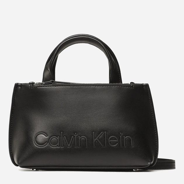 Акція на Сумка крос-боді через плече жіноча Calvin Klein CKRK60K610167BAX Чорна від Rozetka