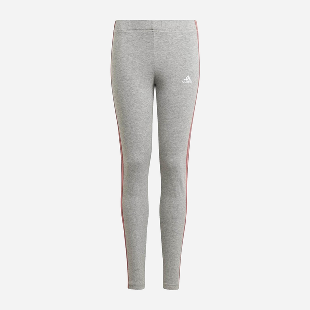 Młodzieżowe legginsy sportowe dla dziewczynki Adidas G 3S Leg GN4085 164 cm Szare (4064036201813) - obraz 1