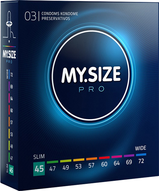 Презервативи My.Size Pro Condoms 45 мм 3 шт (4025838403454) - зображення 1