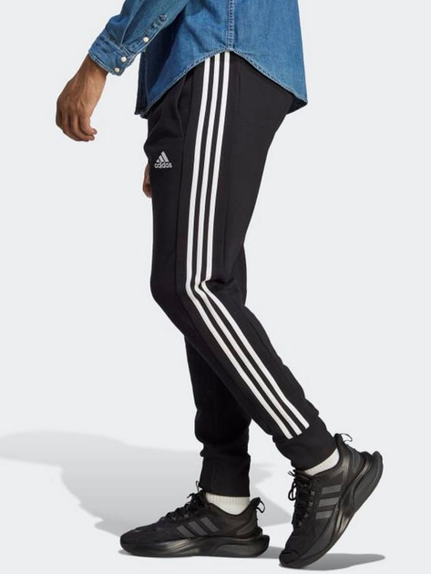 Spodnie dresowe męskie Adidas M 3S Ft Tc Pt HA4337 L Czarne (4066745413013) - obraz 2