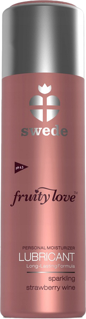 Żel intymny Swede Fruity Love Lubricant nawilżający Strawberry Wine 100 ml (7350028784400) - obraz 1
