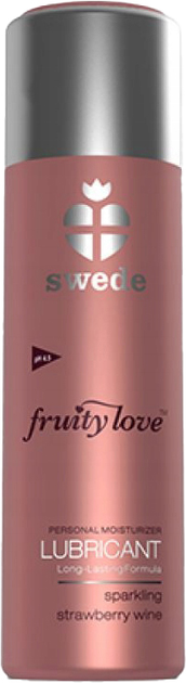 Інтимний гель Swede Fruity Love Lubricant зволожувальний Strawberry Wine 50 мл (7350028784608) - зображення 1