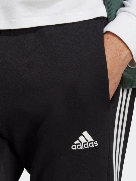 Spodnie dresowe męskie adidas M 3S Ft Te Pt IC0050 M/S Czarne (4066764710100) - obraz 4