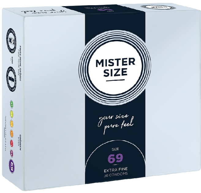 Prezerwatywy Mister Size Condoms dopasowane do rozmiaru 69 mm 36 szt (4260605480218) - obraz 1