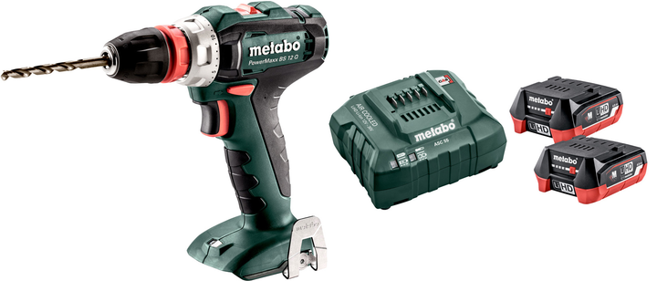 Набор Аккумуляторная дрель-шуруповерт Metabo PowerMaxx BS 12 Q + АКБ 12 ...