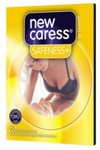 Презервативи New Caress Safeness латексні 3 шт (5011831083402) - зображення 1