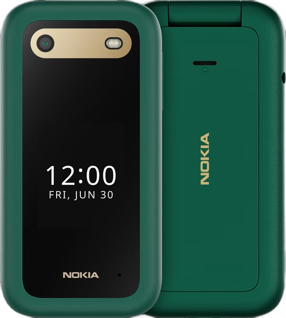 Telefon komórkowy Nokia 2660 Flip 48/128MB DualSim Lush Green (1GF011MPJ1A05) - obraz 2