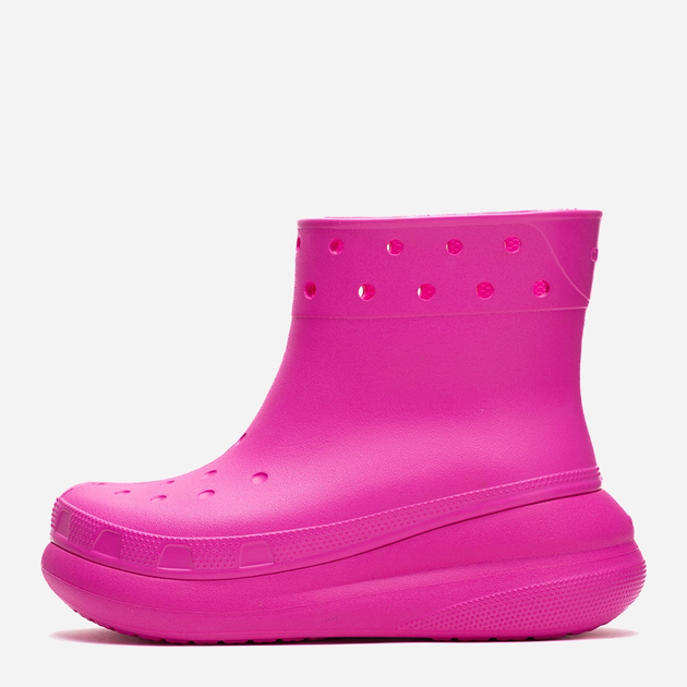 Kalosze damskie krótkie Crocs Classic Crush Rain Boot 207946-JUIC 38-39 Różowe (196265225439) - obraz 3