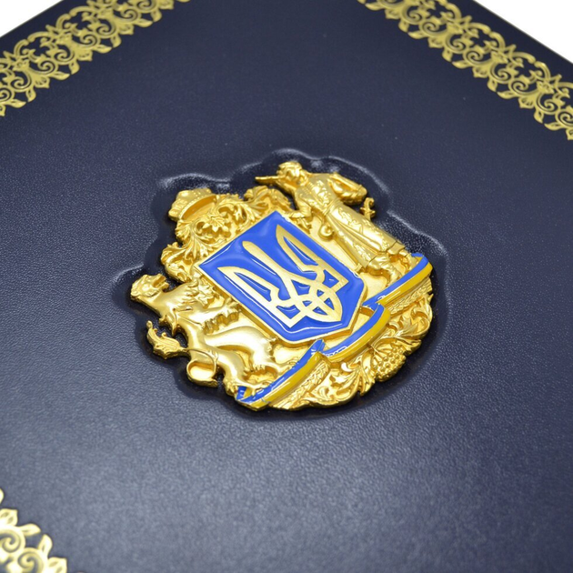 Ежедневник "Неутвержденной герб Украины" кожаный - Фото 5 Ежедневник "Неутвержденной герб Украины" кожаный - изображение 5