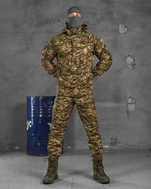 Весняний тактичний костюм Хижак Гірка 4 штани+анорак 5XL піксель (83958) - зображення 1